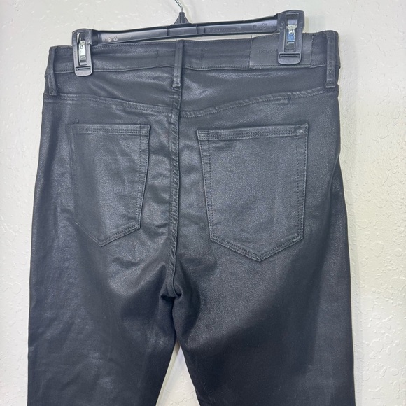 BCBGMaxAzria pants Black size 30 high waisted‎ coated skinny dressy Jeans - Picture 9 of 9